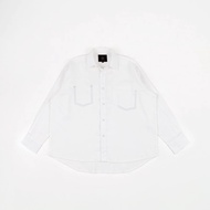 Faith Fade - Shirts Fake Pocket Denim White