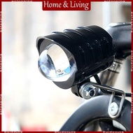 Electric Bike LED Front Light E-Bike  2 in 1 Waterproof Horn Headlight