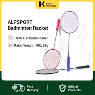 ALP Badminton Racket Bow and Arrow Black Single Set 羽毛球拍