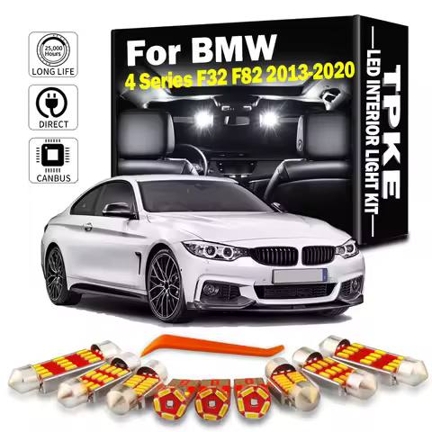 TPKE LED Interior Map Dome Light Kit For BMW 4 Series F32 F82 2013-2020 Vehicle Indoor Led Lamps Car