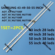 For Samsung 43-49-50-55 Inch UE49NU7175U LCD strip AOT_43_NU7100F BN96-45954A UE43NU7100U 7120U backlight AOT_49_NU7300_NU7100 backlight AOT_50_NU7100F BN96-45952A BN61-15484