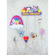 BT21 cake topper, BT21 cake topper, BT21 XTRA cake decoration