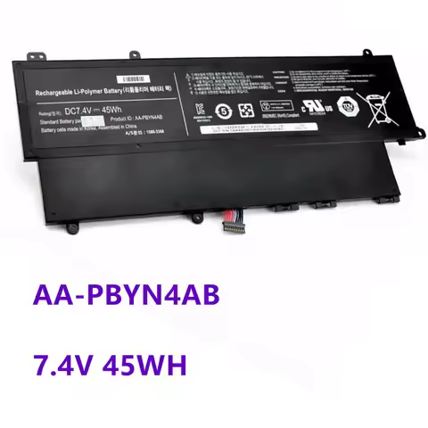 AA-PBYN4AB 7.4V 45Wh Laptop Battery for Samsung UltraBook NP530U3C NP530U3B Series AA-PBYN4AB