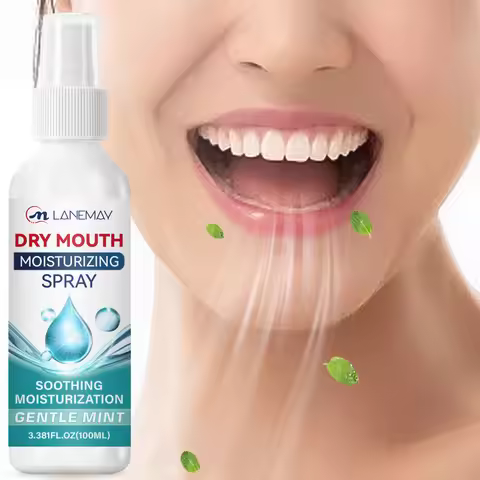 Dry Mouth Moisturizing Spray – 100ml. Gentle Mint Flavor Effectively Relieves Dryness and Discomfort
