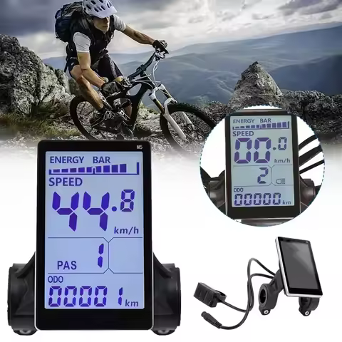 24V-60V 500W OUXI V8 Electric Bicycle Display, for Scooter Fat EBike 1.0/2. 0/3.0/4.0 Version LCD Di