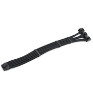 3X 8 Pin PCIe TO 12VHPWR 16 Pin(12+4)  GPU Sleeved Cable Compatible with GPU 3090Ti RTX 4080 4090 fo