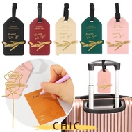 CHIC Baggage Labels Reusable Aeroplane Name Bag Tag