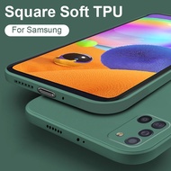 For Samsung Galaxy Note 20 Ultra 10 Plus 9 8 Soft Silicone TPU Case Square Matte Phone Casing