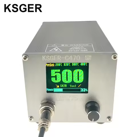 KSGER C470 Soldering Station C245 C210 C115 For JBC Iron Tips Electric Welding Tools 500W 1.8 Inch D