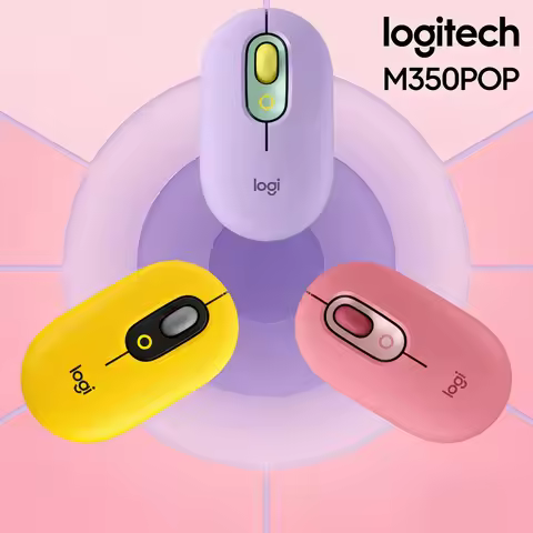 Logitech M350 Pebble MX Anywhere 3S/ M350Pop Wireless Mouse,Quiet Optical Tracking,Portable Slim Des