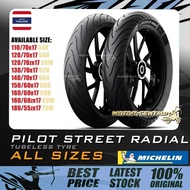 TAYAR MOTORSIKAL MICHELIN PILOT STREET RADIAL TUBELESS TYRE 110, 120, 130, 140, 150, 160, 180, 70, 6