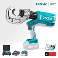 TOTAL Li-ion Hydraulic Crimping Tool (16mm - 400mm) w/ 2 pcs 4.0Ah Battery & Charger, 12 pcs Die, P2