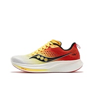 Saucony Ride 17 Mesh Textile Cushioning Low top Training Running Shoes Mens White Yellow S20924-138