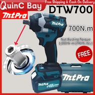 MtPro DTW700 (1/2") 700Nm Electric Cordless Impact Wrench Heavy Duty Brushless Ratchet Socket