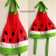 Watermelon Kids Adult Costume Apron Watermelon Apron for Children and Adults Request Fruit Kids Apro