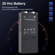 MP3 Player Bluetooth 5.2 128GB Built in Memory 20 Hours Battery Life Lossless Music Support A B Repe