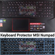 Keyboard Protector MSI GP65 GL65 Leopard GE75 8SG Raider GE76 GF75 GE75 Stealth GE62 7RD Apache GL62