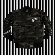 Jaket Bomber Parasut Taslan Milky Sket Premium Distro CAMO MRKO098.095.097 Sablon Minyak PVC Solvent