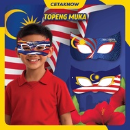 Topeng Muka  Kanak - Kanak Merdeka | Topeng Muka Lelaki | Props Merdeka