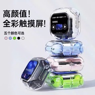 bluetooth earphone earpod 2025 New Style Smart Touch Screen Bluetooth Headset Transparent Chamber Wi