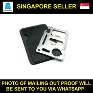 Camping Multi Purpose Tool 11 in 1 Multifunction Credit Card Knife Pocket Survival Outdoor Surviving