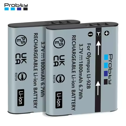 1800mAh Li-90B Li-92B Battery for Olympus Li 90B Li92B Tough TG-4 TG-6 TG-5 TG-2 TG-1 IHS SH-1 SH-2 