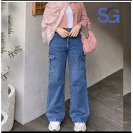 Acid Cargo Six Pocket Palazzo 24 to 36