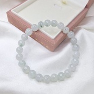 老種細膩起膠帶飄花 氣質手串 手珠 珠串 | 天然緬甸玉A貨翡翠