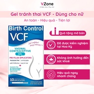 VCF Vaginal Contraceptive Contraceptive Gel Box of 10 Tubes, Individually Separated