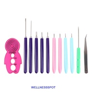 WELLNESSSPOT 12PCS Paper Quilling Tools, Multi Size Quilling Slotted Pen Quilling Needle Kit, Paper 