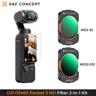 แนวคิด K &amp; F DJI OSMO Pocket 3กล้องเพื่อการกีฬาตัวกรอง ND (ND2-32 + ND32-512)