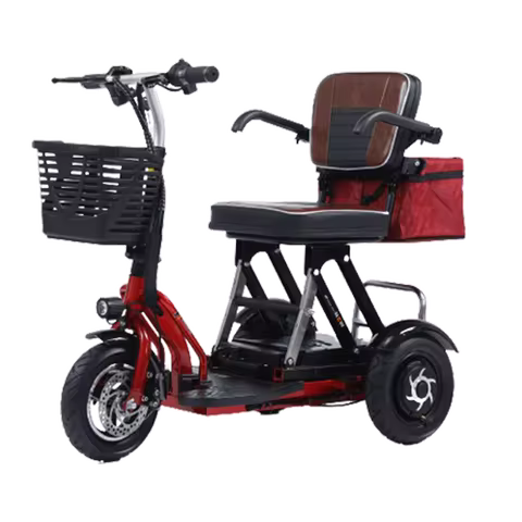 dual double motor cheap elderly enclosed foldable mobility electric tricycles three wheel scooters 3