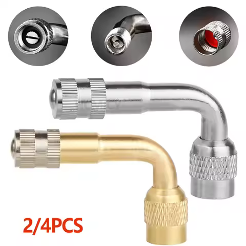 90 Degree Angle Brass Auto Air Tyre Valve Extender Auto Motorcycle Valve Adaptor Tyre Inflatable Tub