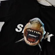 国潮MAMC 鲨鱼JAWS圆领短袖 OVERSIZE TSHIRT SHORT SLEEVE JAWS GRAPHIC UNISEX |WOMEN MAN TEES|国潮|男女同款|SWAG|T恤TS