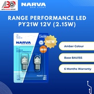NARVA PY21W 12V Range Performance LED Signaling Light Bulb (AMBER)
