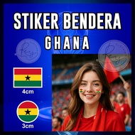 GHANA FLAG CHEEK STICKERS - REY CLOTHING