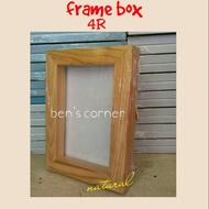 Frame Foto Wooden photo frame/ box size 4R ~ natural