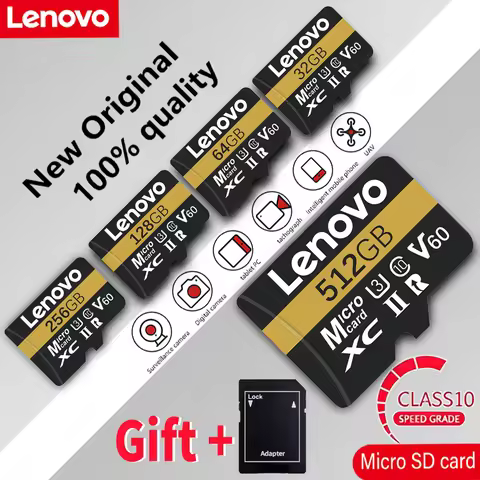 Lenovo High Speed Real Capacity Micro TF SD Card 128GB/256GB/512GB Flash Memory Card for Sony Lenovo
