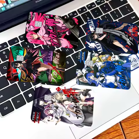 Akame Ga KILL Poker Sticker Film Tape Skin For Credit Card Debit Card Cartoon Waterproof Stickers Sm