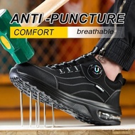 2026 Rotate Button Work Safety Shoes Anti-smash Anti puncture Work shoes Sneakers Protection Shoes S