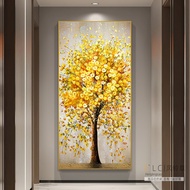 5D DIY Diamond Painting Full Round Golden Abstract Fortune Tree Money Sticker Cross Stitch Embroidery
