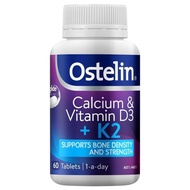 Ostelin Calcium Vitamin D3+ K2 60 Tablets
