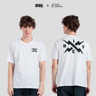 Peewee x HIVE Adult Regular Fit Logo HIVE White Heavyweight T-Shirt