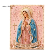 moreorders|  1 Set Relaxing DIY Craft, Faith-Based Craft Kit for Beginners, 3D Pearl Texture Religio