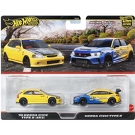 Hot Wheels Spoon 2025 Honda Civic Type R FL5 and 99 Honda Civic Type R EK9 TWIN PACK