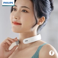 PHILIPS Neck Massager Shoulder Massager Cervical Spine Neck Protector Double EMS Pulse Massage WHITE