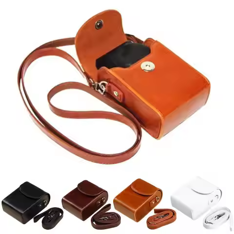 Leather Case for Sony RX100 HX90 Case Cover Leather Camera Case with Strap For Canon G7X3 G7X2 SX740