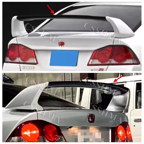 Rear Trunk Spoiler For Honda Civic 8th Gen 2006-2011 Mugen Type FD 2 FD2 Style