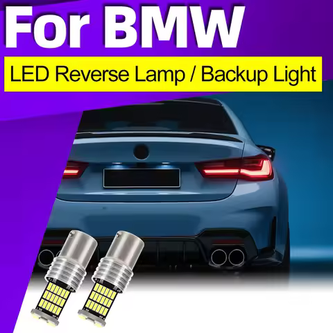 2x Car LED Reverse Lamp Backup Light P21W Ba15s 1156 For BMW 1 2 3 Series E46 E81 E87 F20 F21 F22 F2