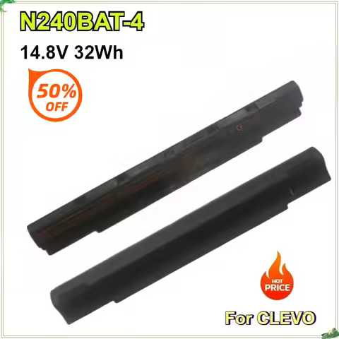 N240BAT-4 Laptop Battery for CLEVO N250LU N250JU N240BU N240JU Untuk Sager Np304 6-87-N24JS42L2 14.8